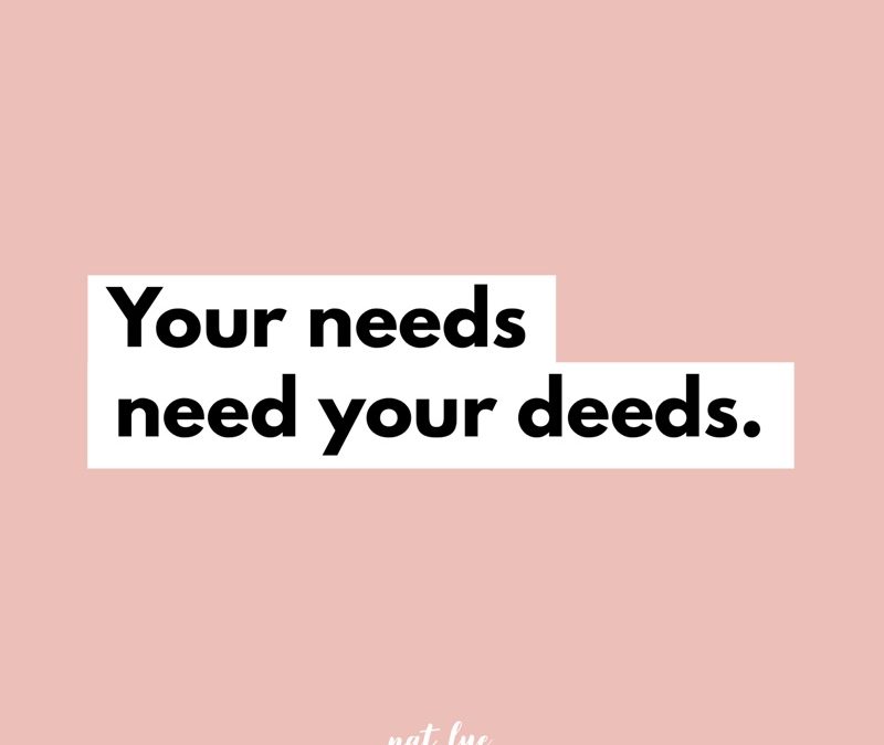 You Don’t Have To Meet Other People’s Needs To Meet Yours