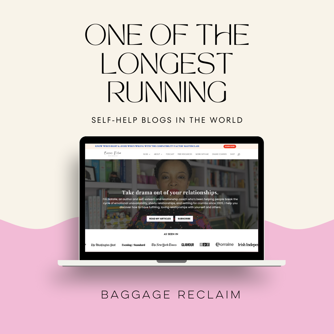BaggageReclaim.com is one of the longest running self-help blogs in the world and is written by Natalie Lue.