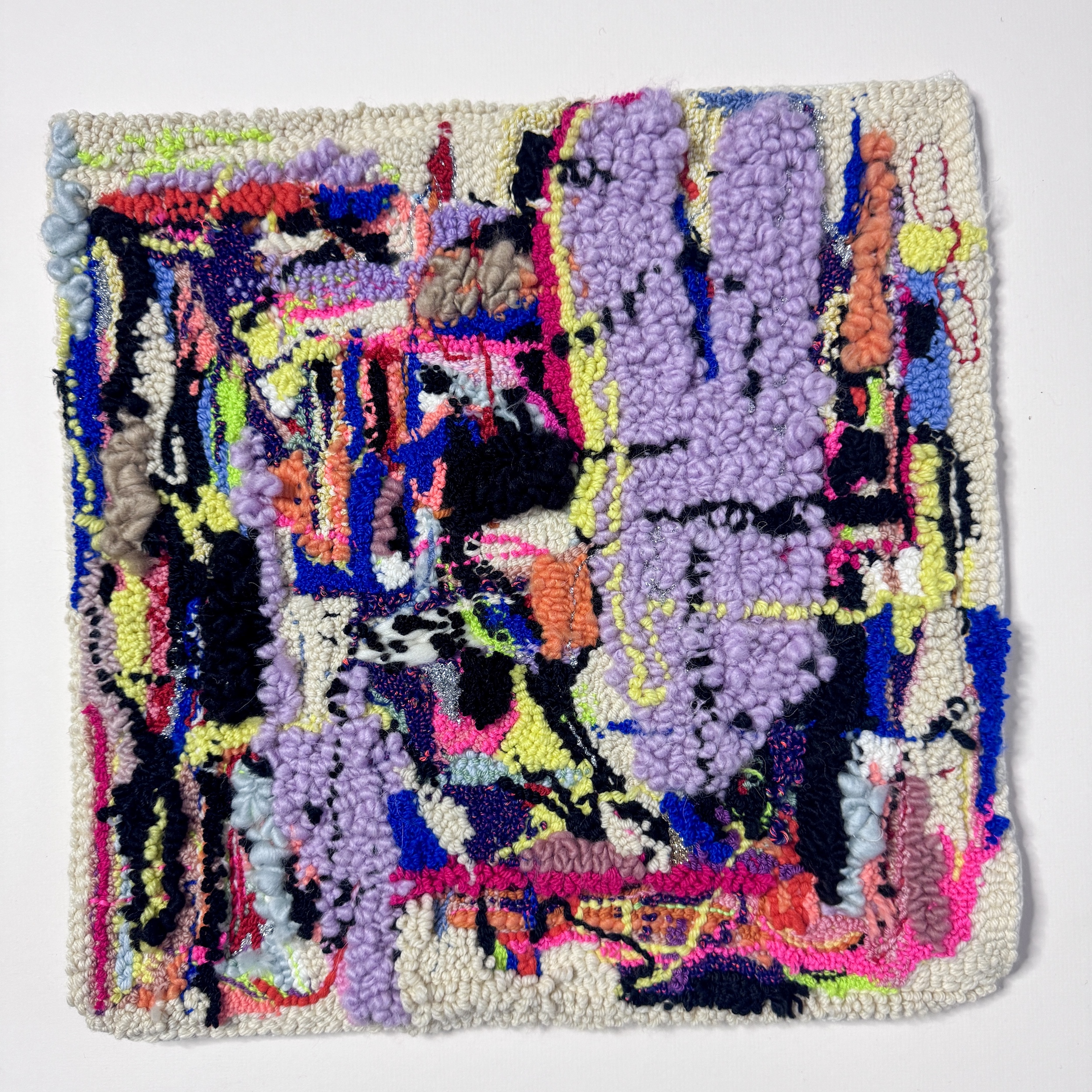 Natalie abstract punch needle 45cm X 45cm